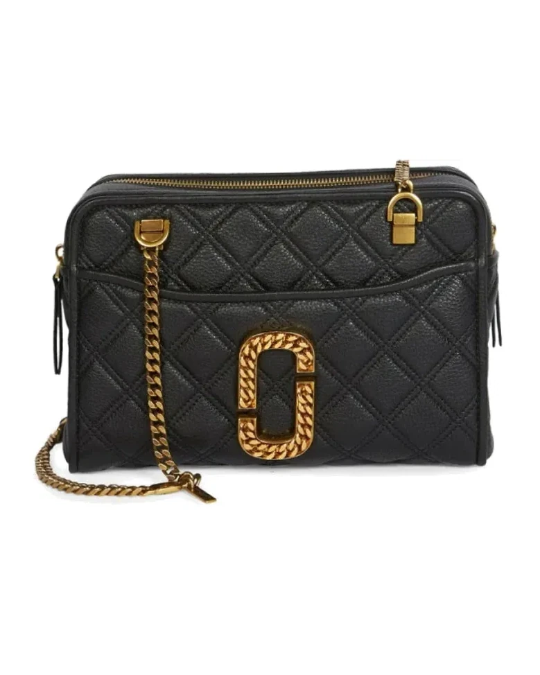 Sac Marc Jacobs The Status cuir matelassé noir femme