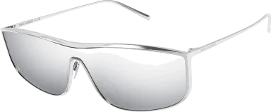 Lunettes de soleil Saint Laurent SL605 LUNA rectangle argenté
