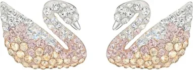 Boucles d'oreilles Swarovski Iconic Swan Lake multicolore