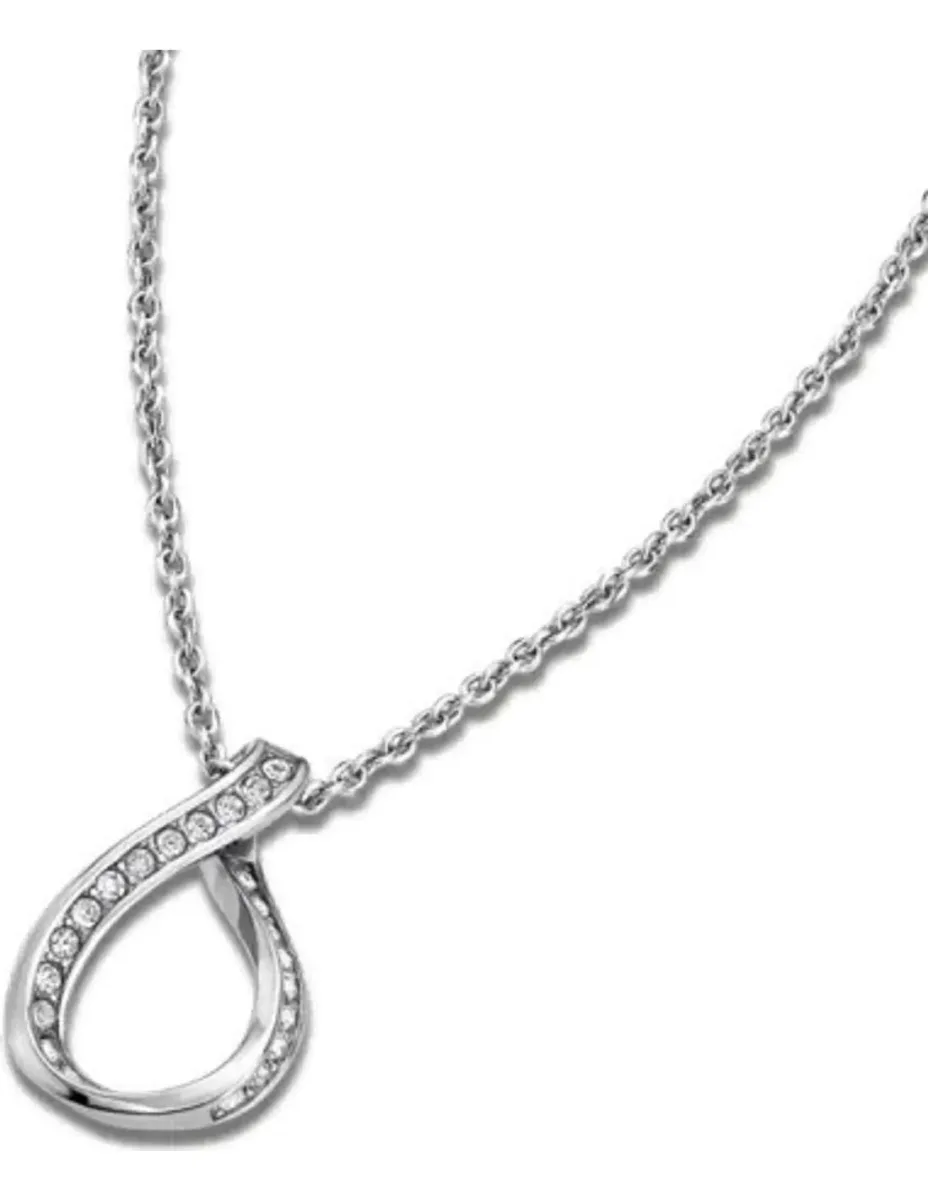 Collier Lotus Rainbow - Pendentif Goutte Argenté
