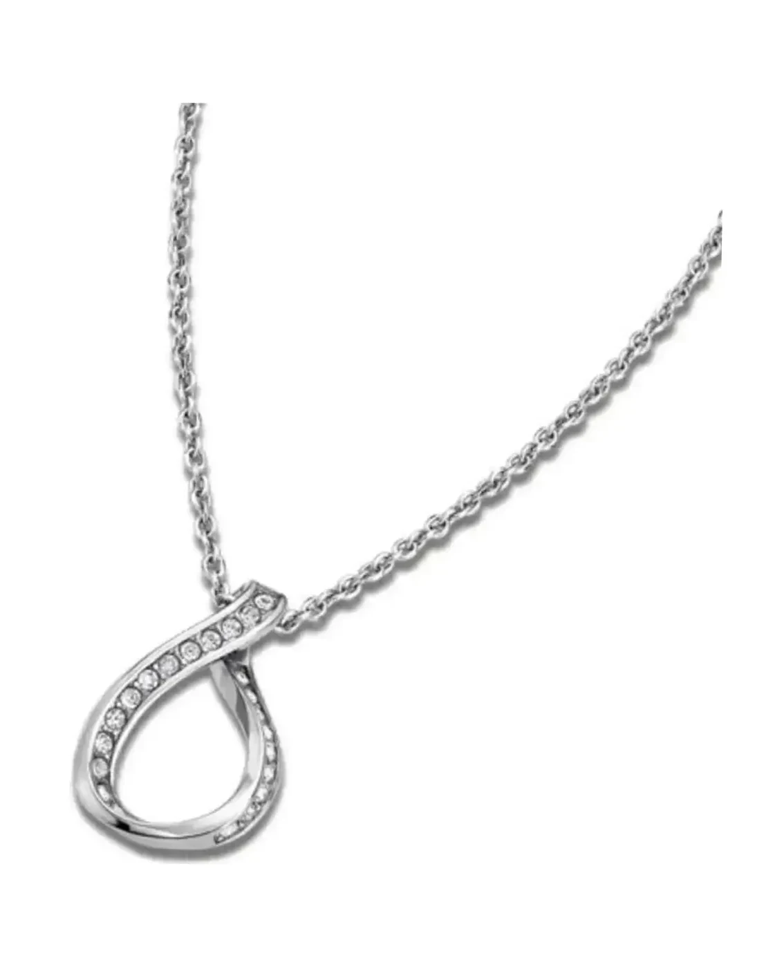 Collier Lotus Rainbow acier inoxydable argent femme