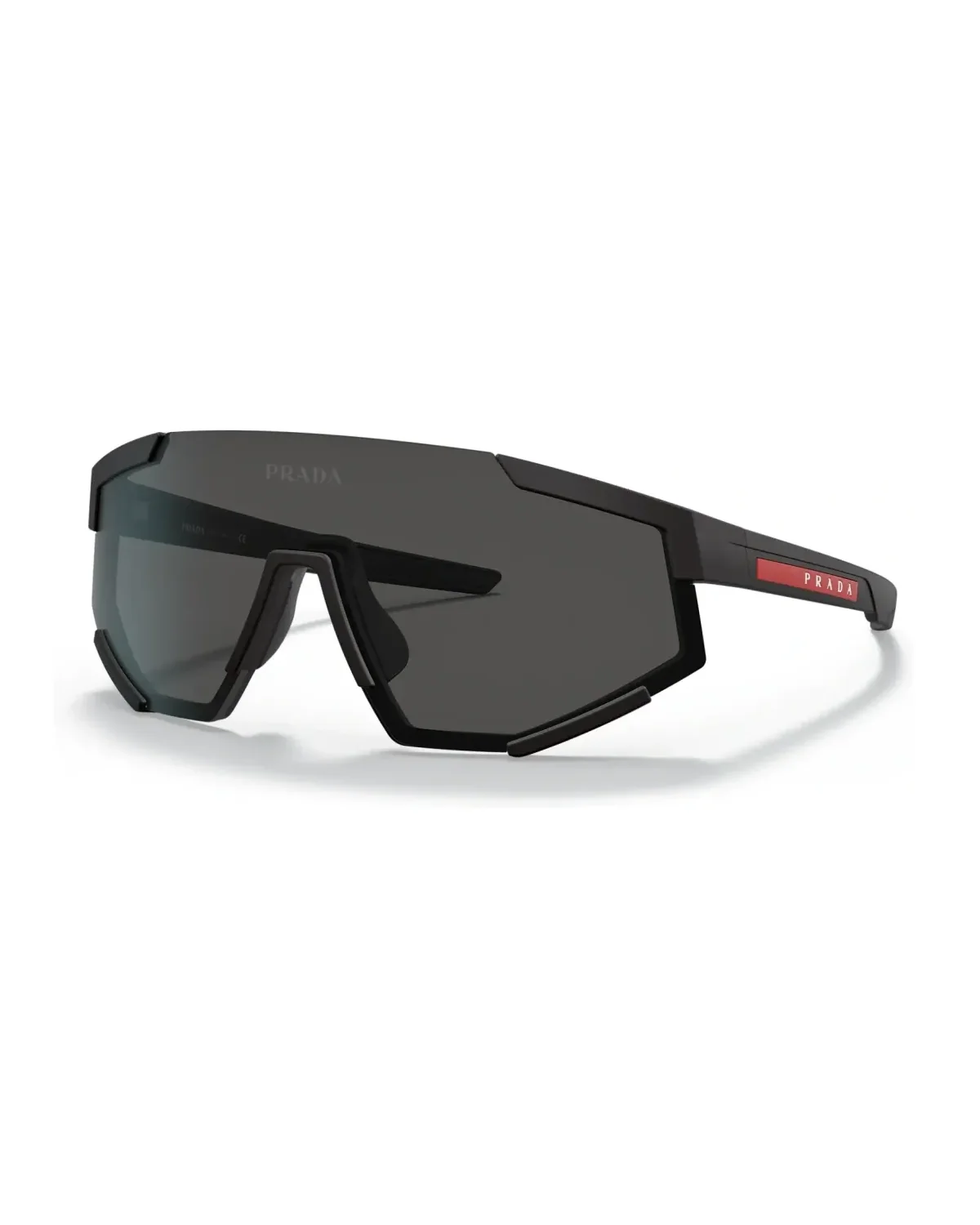 Lunettes de soleil Prada SPS04W masque monture plastique noir
