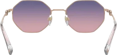 Lunettes de soleil Valentino Garavani VA2040 Hexagonales Or Rose — vue 3