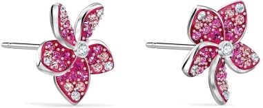 Boucles d'oreilles Tropical Flower Swarovski — vue 2