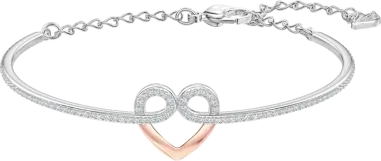 Bracelet Jonc My Hero Swarovski - Plaqué Or Rose et Cristaux Blancs