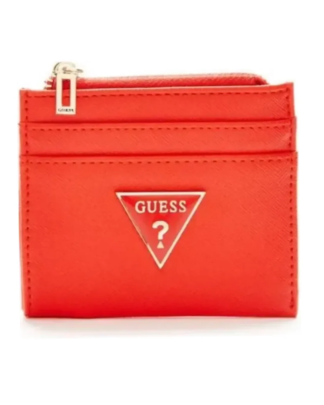 Portefeuille Guess imitation cuir rouge femme