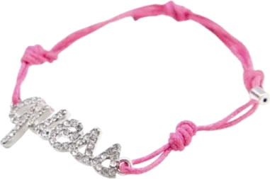 Bracelet cordon Guess à logo cristallisé