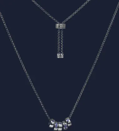 Collier APM Monaco Morse Code Smile — vue 4