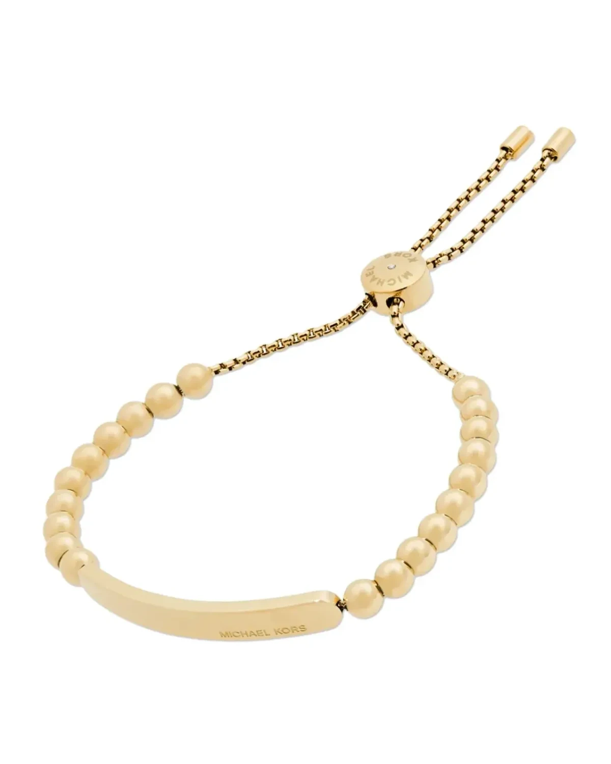 Bracelet Michael Kors Heritage acier inoxydable plaqué or femme