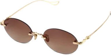 Chrome Hearts Sinnergasm B - Lunettes de soleil monture ovale métal — vue 2