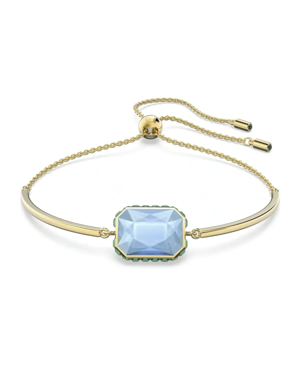 Bracelet Swarovski Orbita cristal octogone métal plaqué or femme