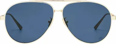 Lunettes de soleil Dior Cannage A1U - Monture pilote métal doré — vue 2