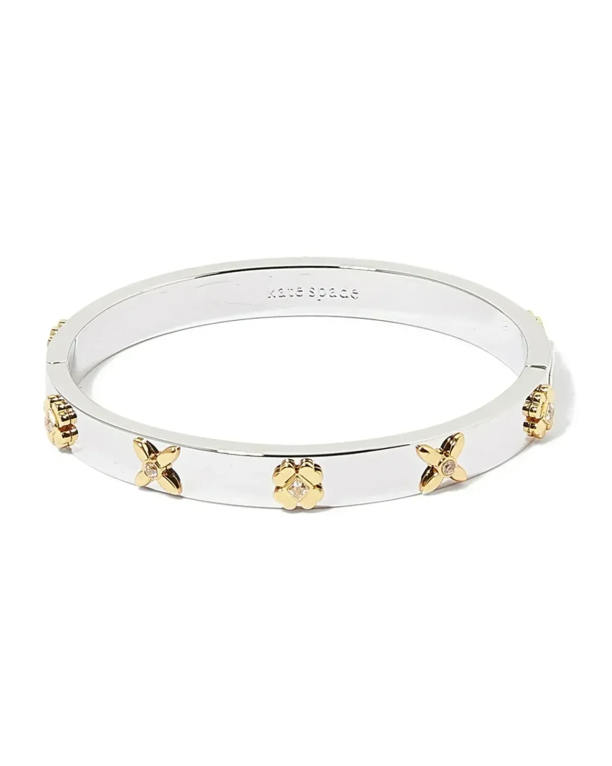Bracelet jonc Kate Spade Heritage Bloom métal bicolore femme