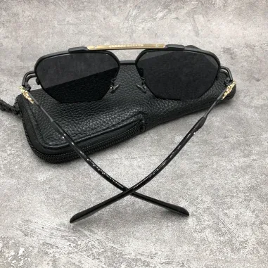 Lunettes de soleil Chrome Hearts Ripping - Aviateur métal — vue 14