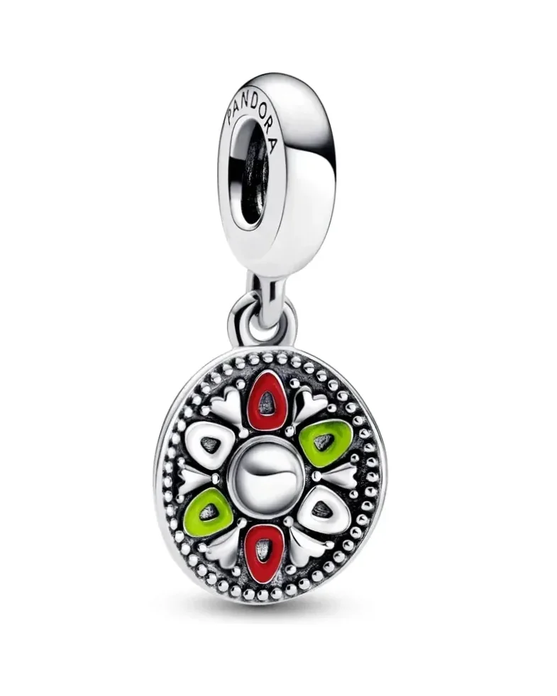 Charm Pandora Sombrero Mexicain Argent 925 Multicolore Unisexe