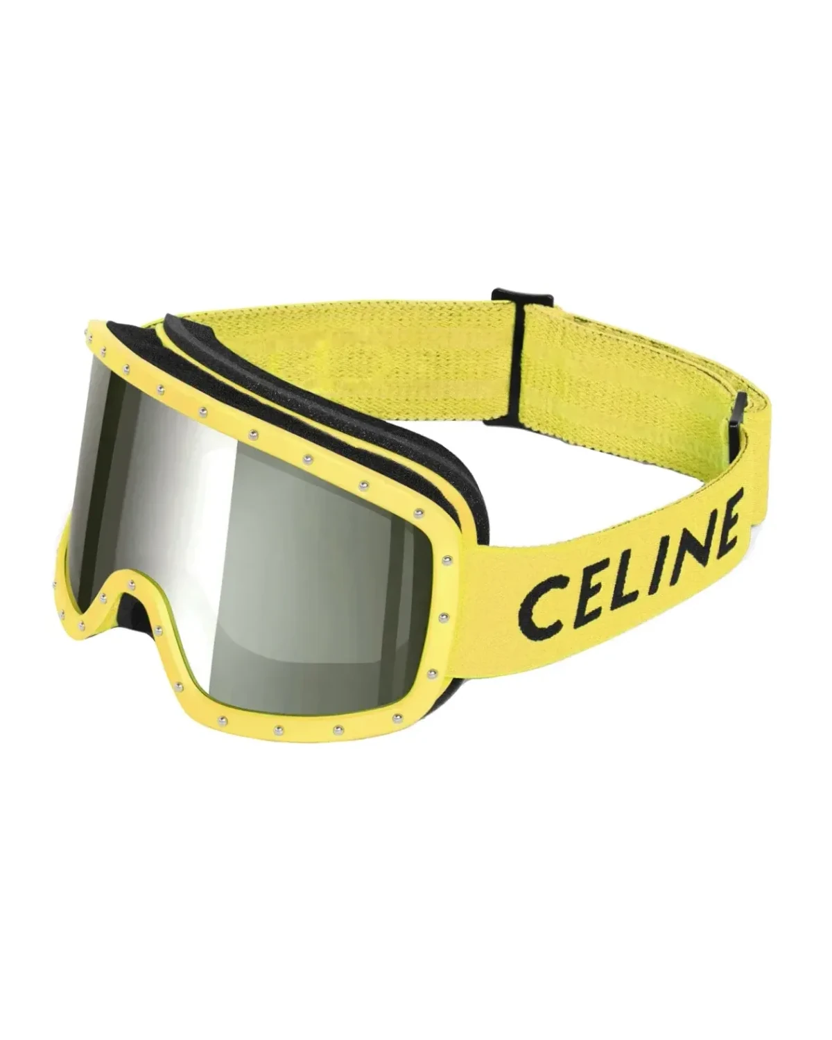 Masque de ski a clous Celine CL40196U jaune CL40196UYW Plastique Gris