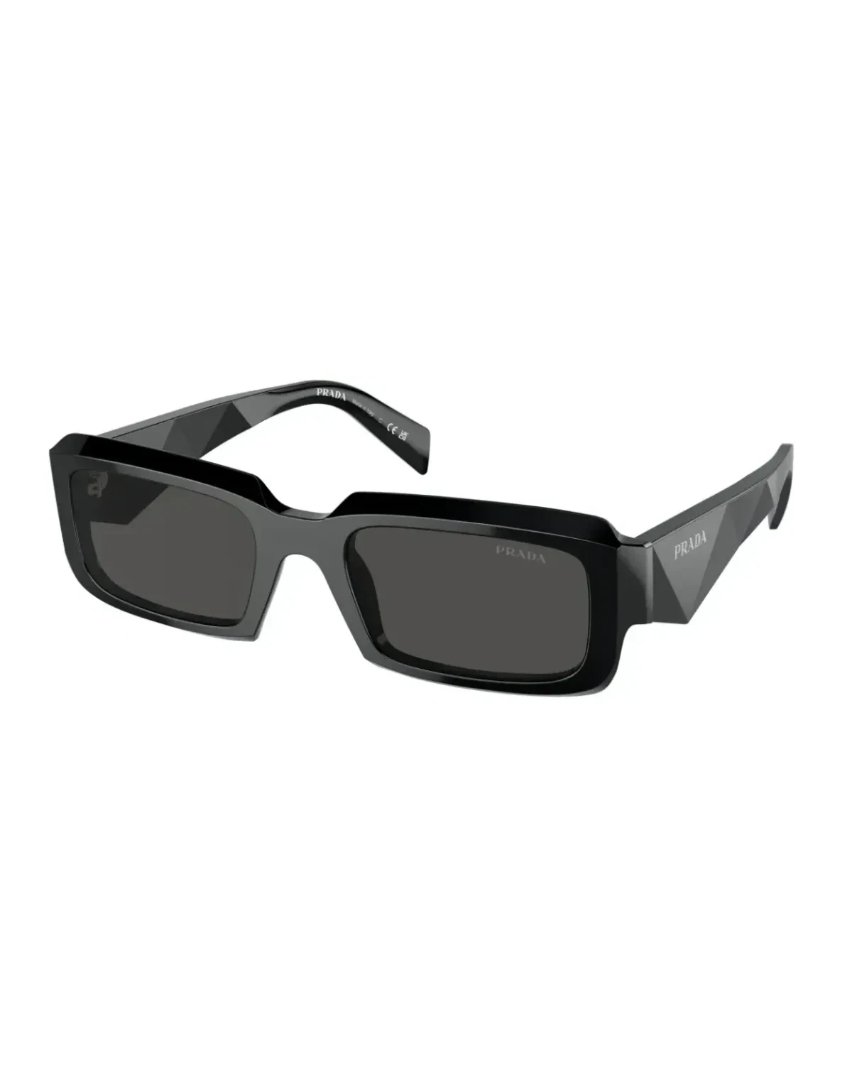 Lunettes de soleil Prada PR 27ZS-16K08Z rectangle acétate noir