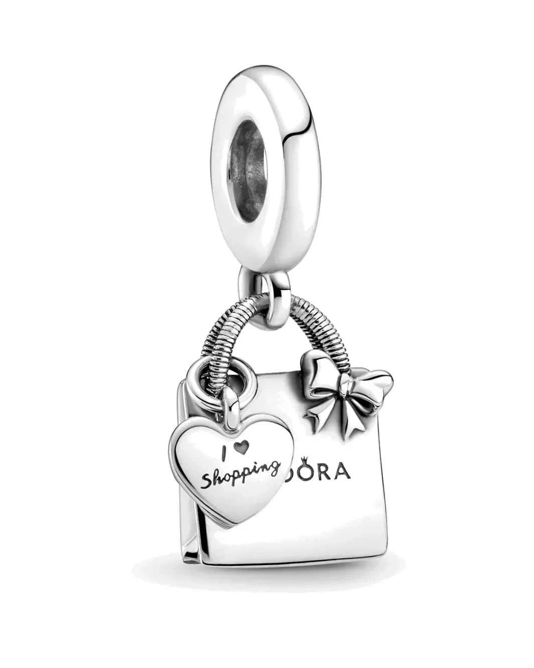 Charm Pandora Pendant Sac Shopping argent 925 femme