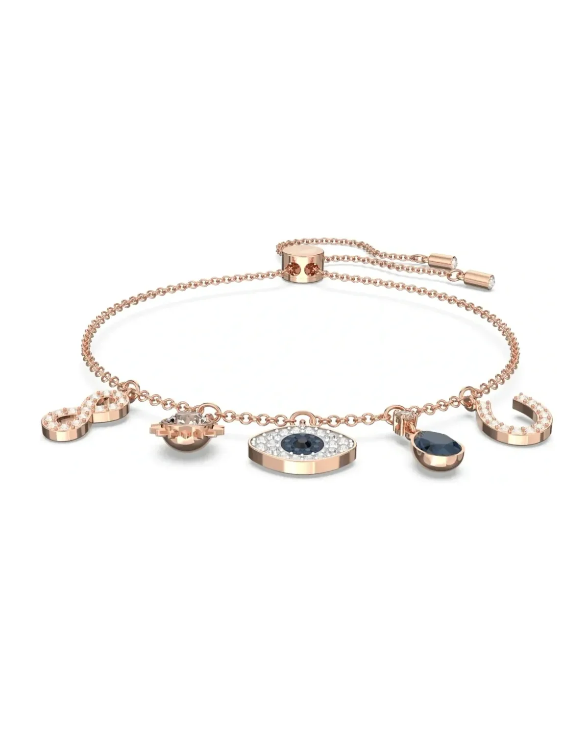 Bracelet Swarovski Symbolic métal plaqué or rose zirconium femme