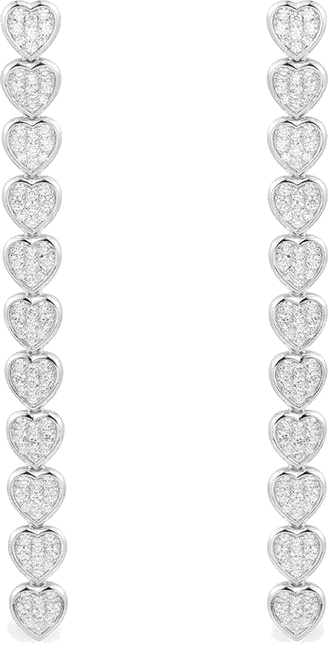 Boucles d'oreilles pendantes Cœur APM Monaco