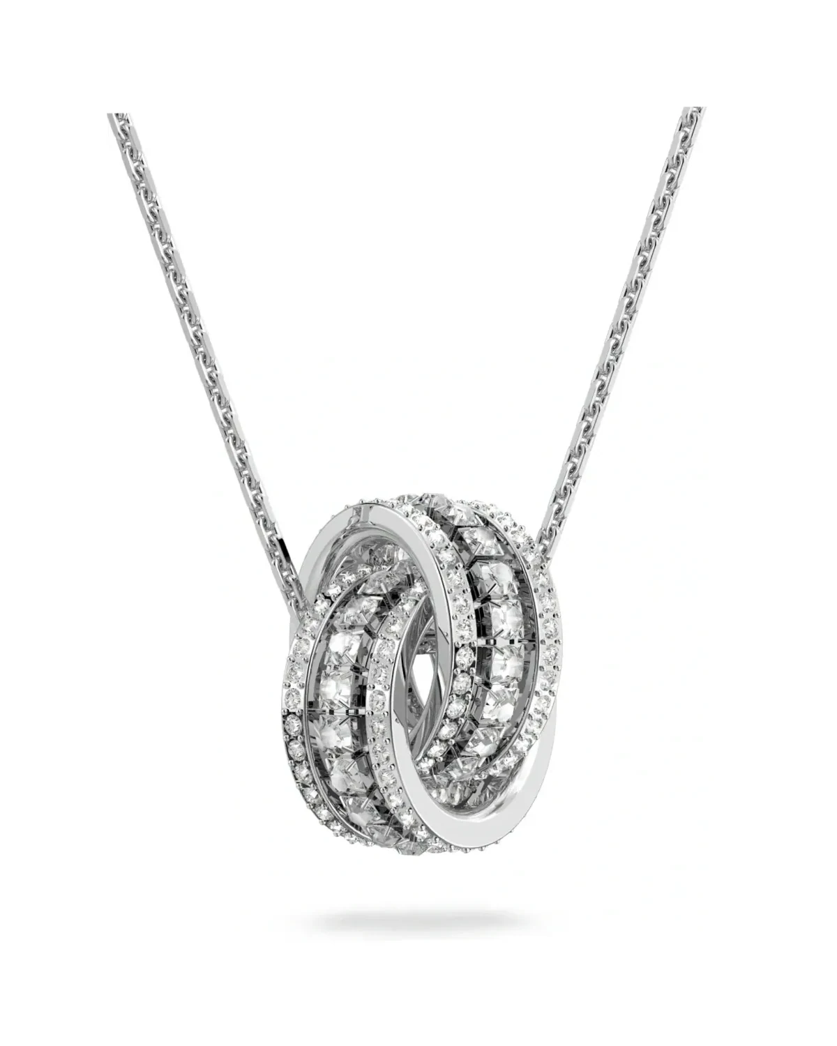 Collier Swarovski Further plaqué rhodium cristaux blancs femme