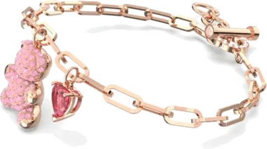 Bracelet Teddy Swarovski Plaqué Or Rose — vue 3