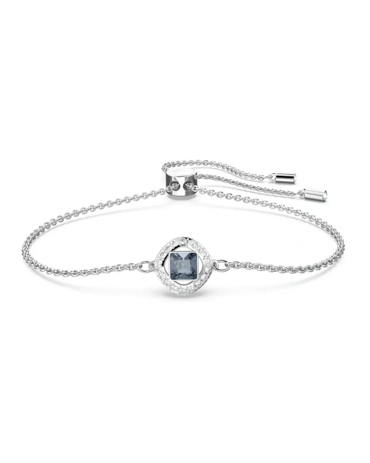Bracelet Swarovski Angélique métal rhodié cristal bleu femme