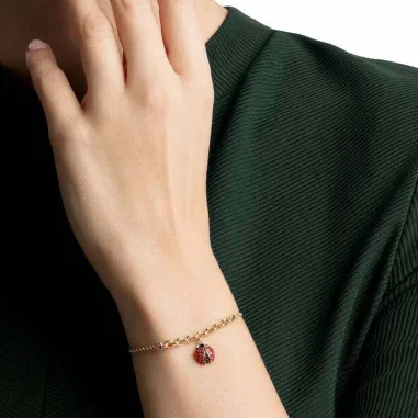 Bracelet Remix Ladybug Plaqué Or — vue 4