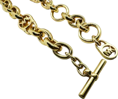 Collier Michael Kors Brillance - Chaîne doré jaune — vue 3
