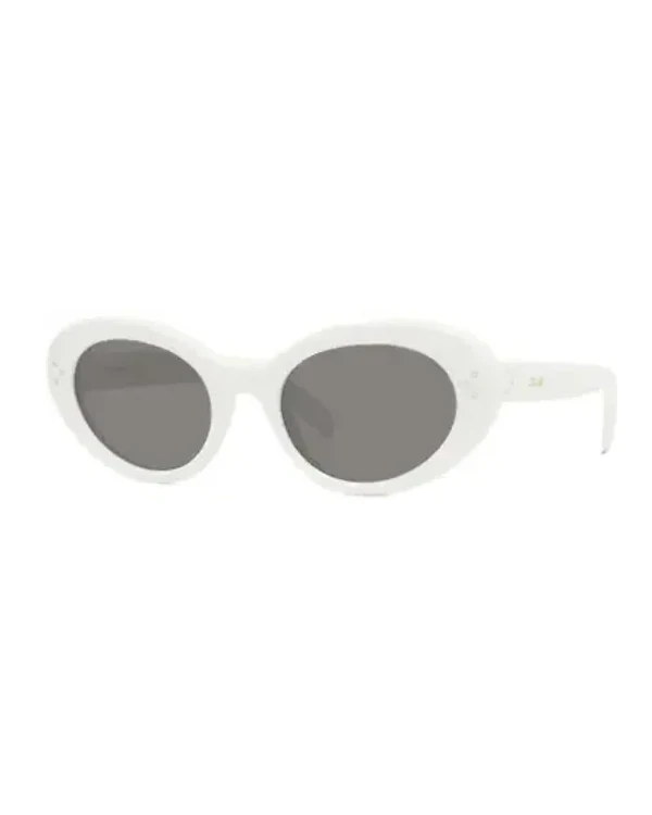 Lunettes de soleil Celine oeil de chat CL40193I monture en acétate Crème Femme