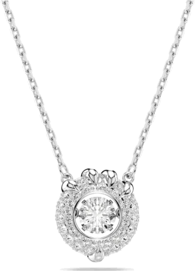 Collier Swarovski Dragon & Phoenix Plaqué Rhodium