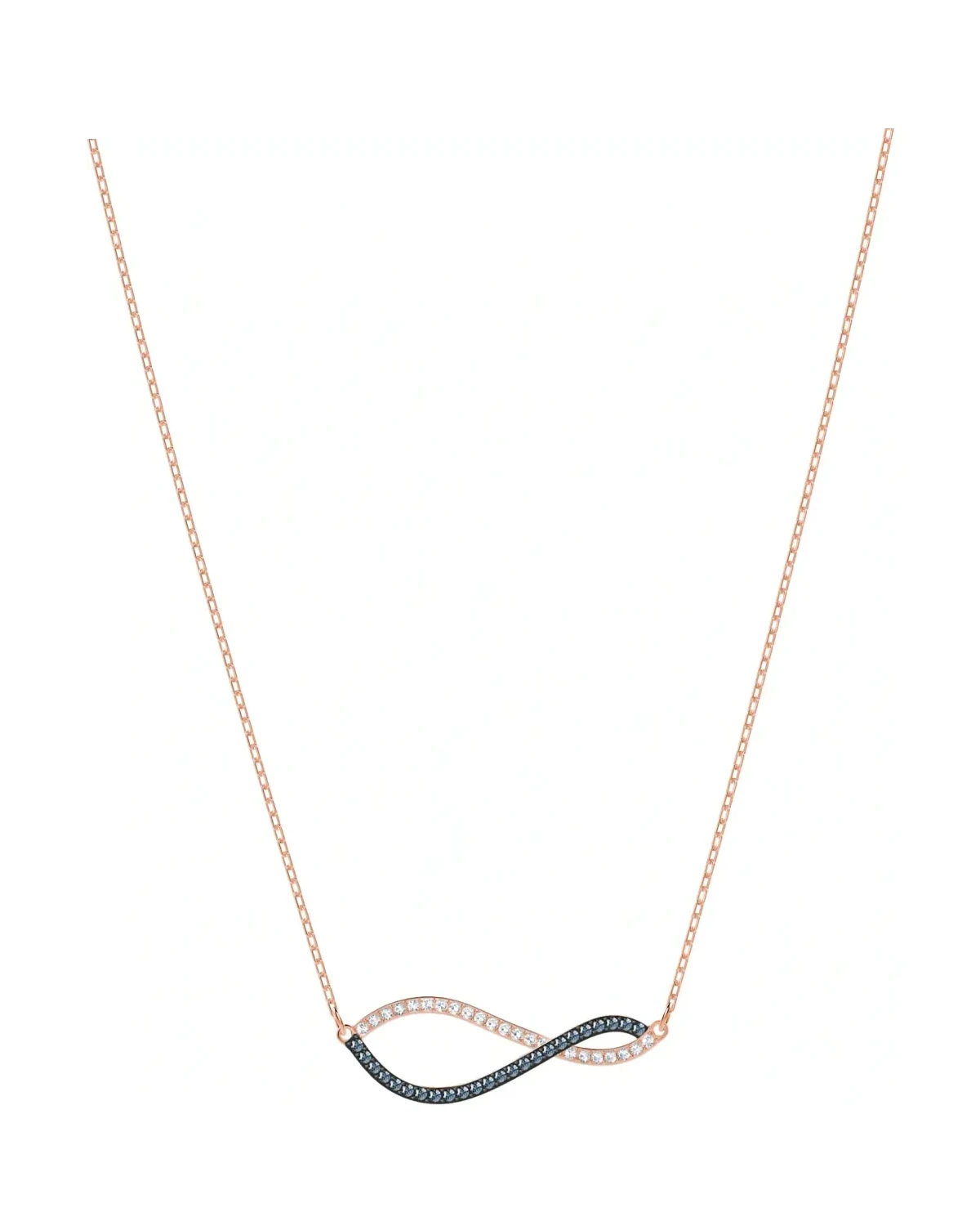Collier Swarovski 5384366 zirconium plaqué or rose femme