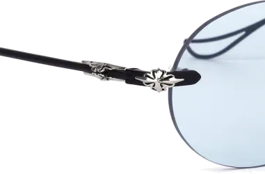 Chrome Hearts Sinnergasm B - Lunettes de soleil monture ovale métal — vue 12