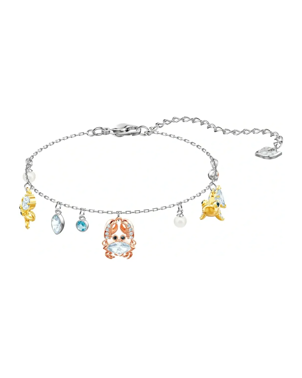 Bracelet Swarovski Ocean plaqué rhodium cristaux multicolores femme