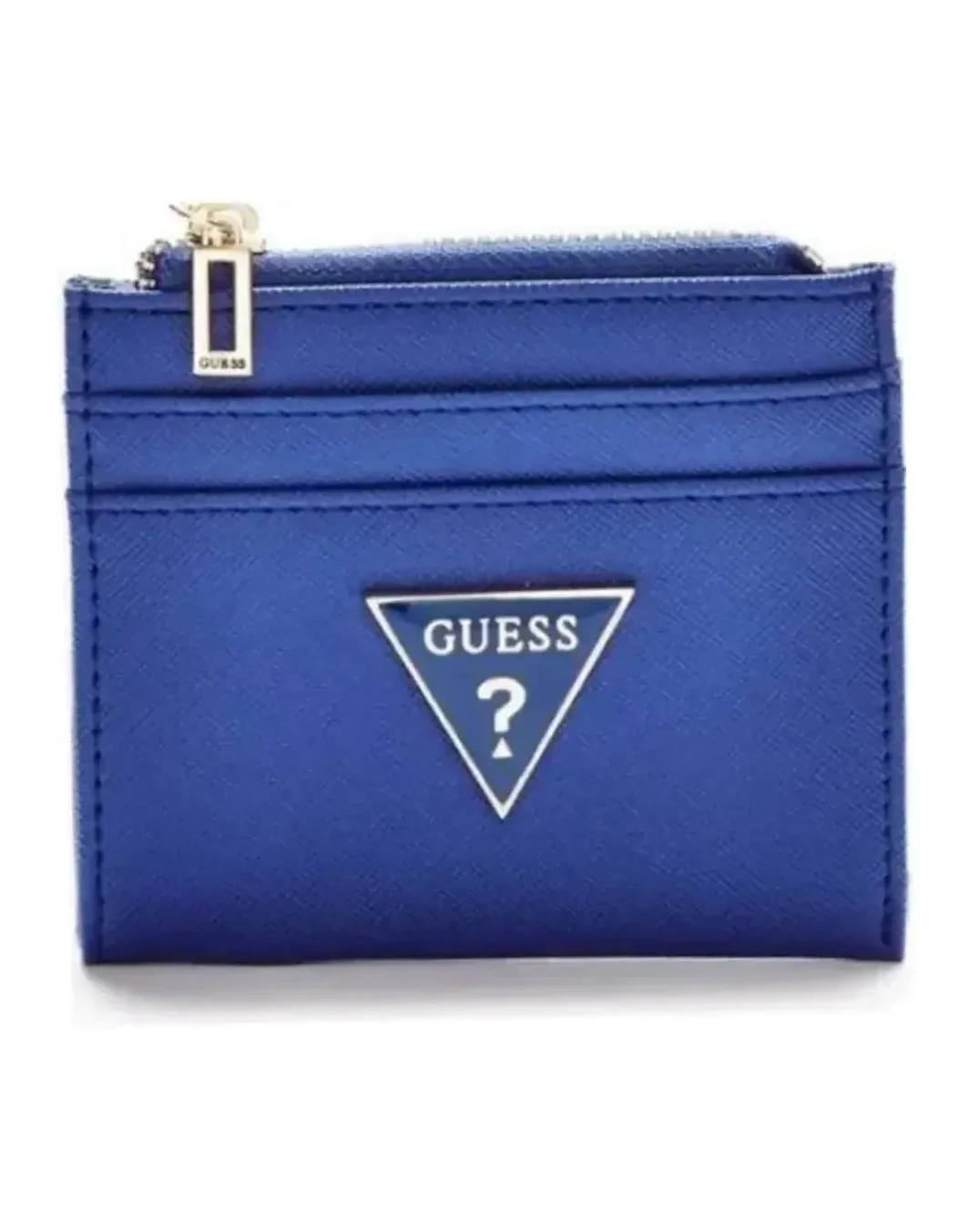 Portefeuille Guess imitation cuir bleu femme