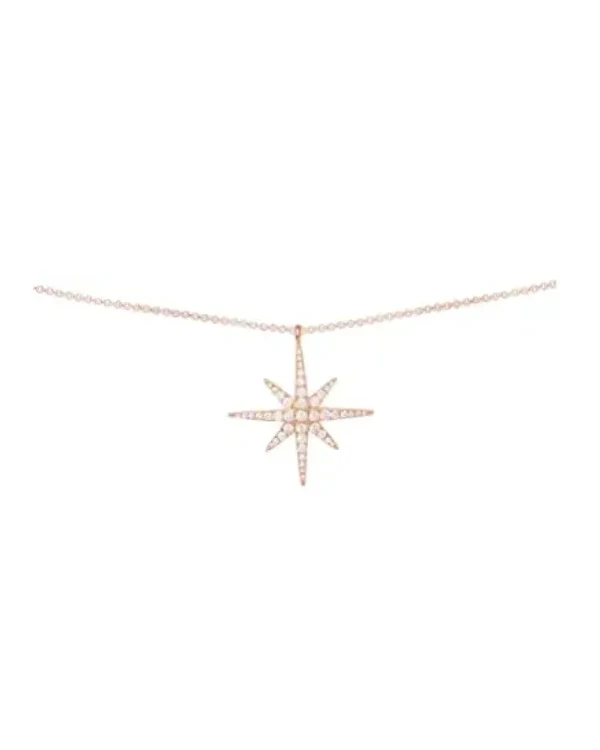 Collier APM Monaco Météorite argent plaqué or rose femme