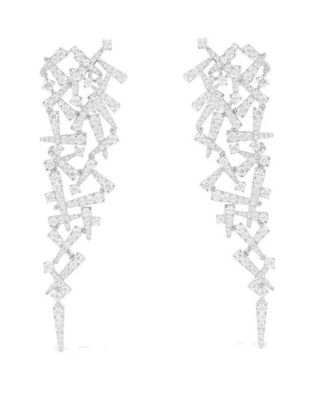 Boucles d'oreilles APM Monaco Signature Festival argent 925 oxyde de zirconium femme