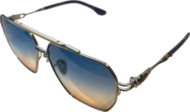 Lunettes de soleil Chrome Hearts Ripping - Aviateur métal — vue 15