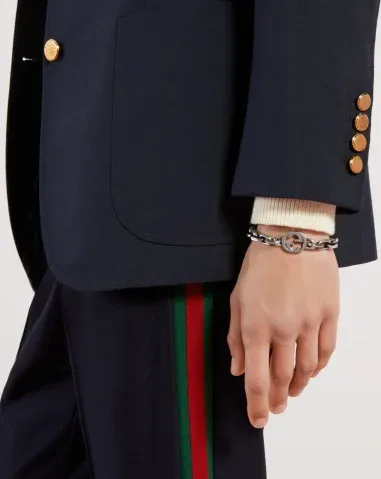 Bracelet Chaîne GG Entrelacé Argent — vue 2