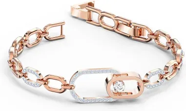 Bracelet Sparkling Dance Swarovski - Or Rose et Cristaux Blancs — vue 2