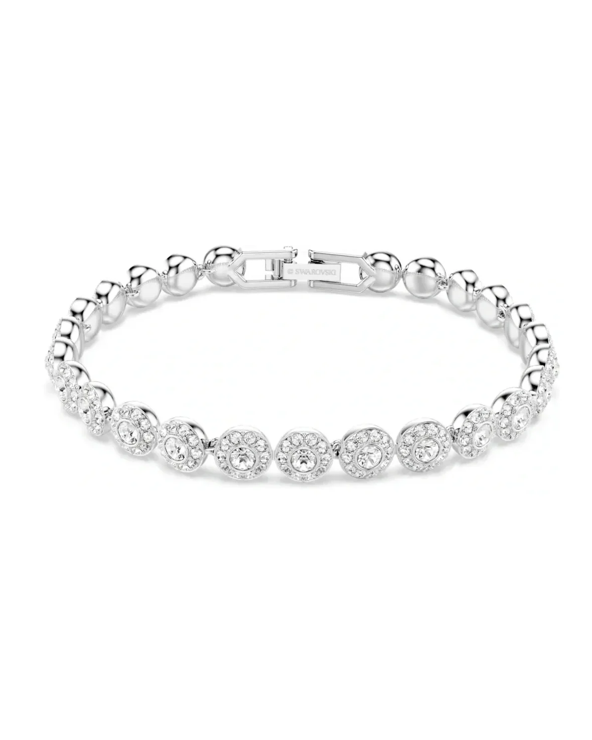 Bracelet Swarovski Tennis Una Angelic métal plaqué rhodium blanc femme