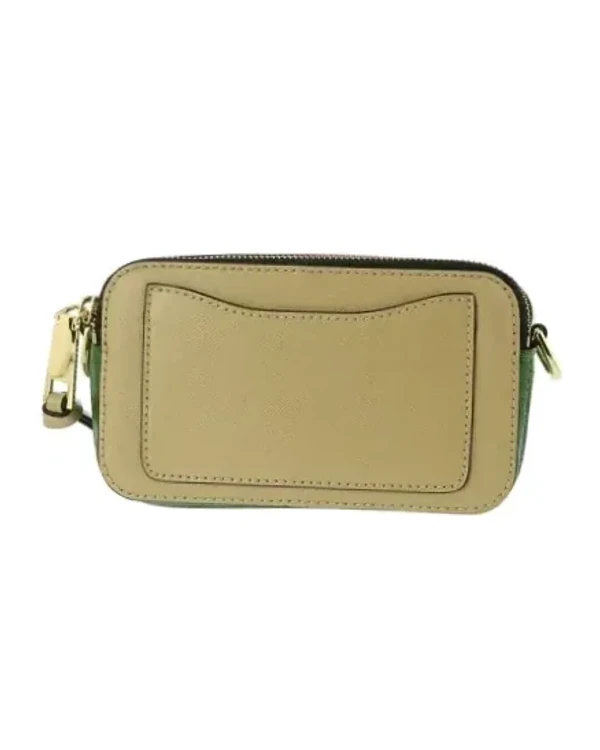 Sac à main bandoulière Marc Jacobs Snapshot cuir crème femme