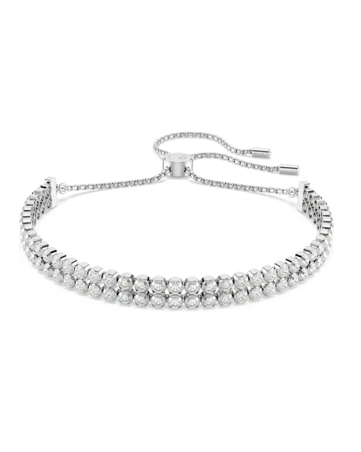 Bracelet Swarovski métal rhodié argent femme