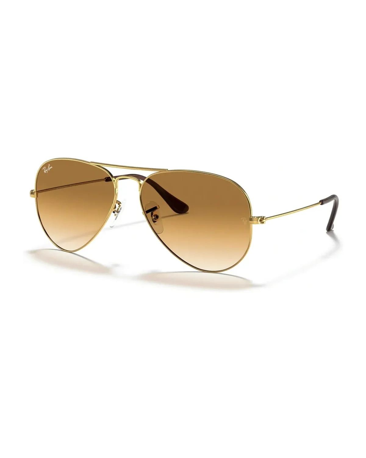 Lunettes de soleil Ray-Ban RB3025 Aviator métal doré verres dégradés marron