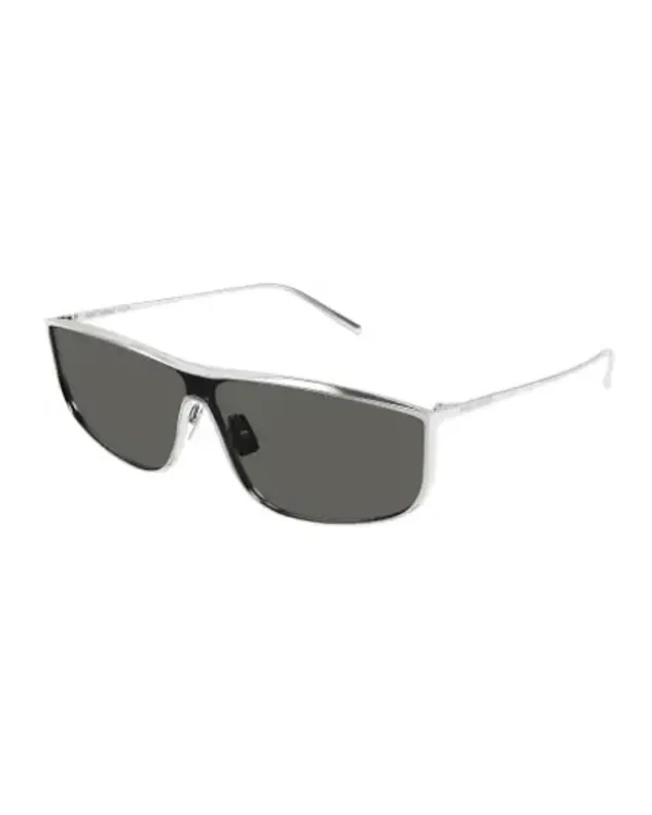 Lunettes de soleil Saint Laurent SL605 LUNA rectangle métal argenté