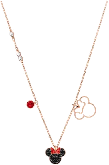 Collier Swarovski Minnie Plaqué Or Rose