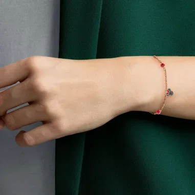 Bracelet Swarovski Remix Minnie Plaqué Or Rose — vue 3