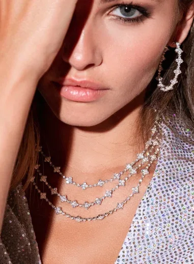 Collier Éclat Triple Chaînes APM Monaco — vue 3
