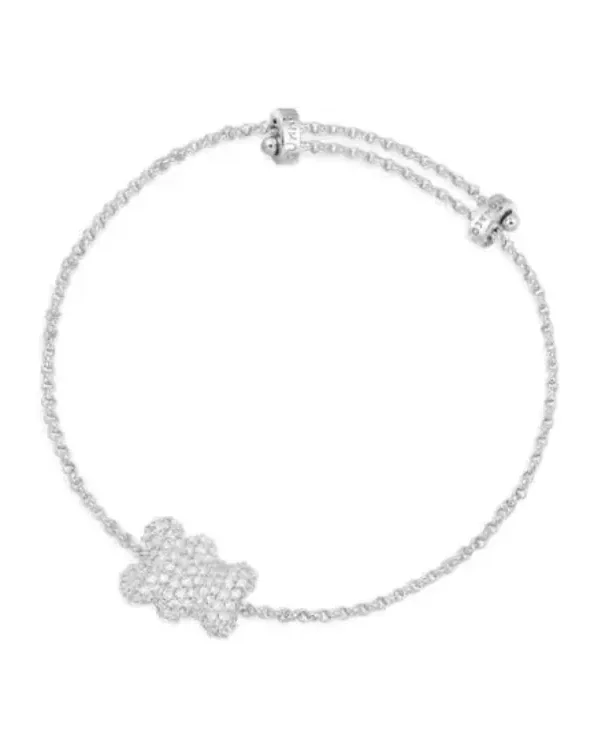Bracelet APM Monaco Yummy Bear Baby Snow argent 925 oxyde de zirconium