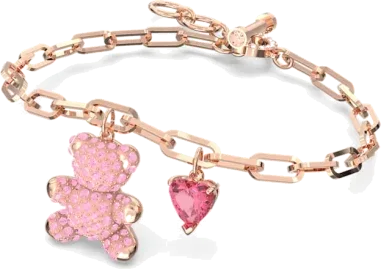 Bracelet Teddy Swarovski Plaqué Or Rose — vue 2